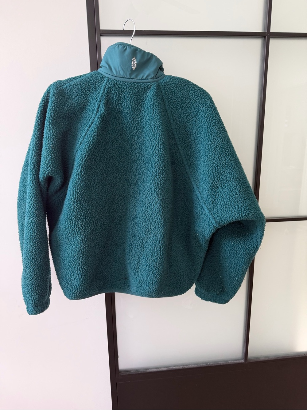 FP Movement by Free People Teal Sherpa Fleece Jacket - Picture 3 of 3